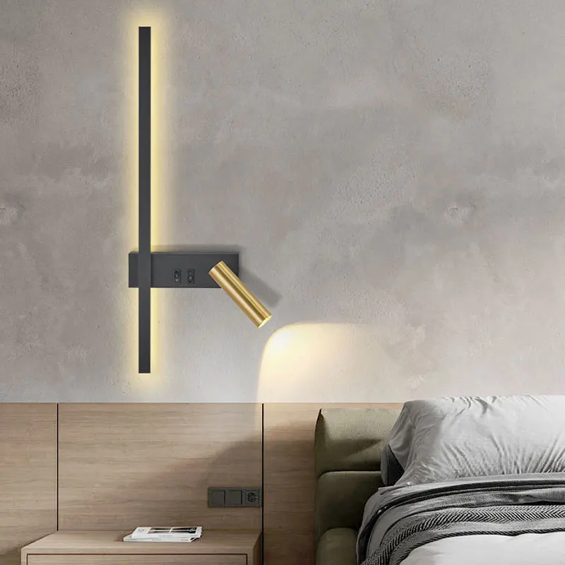 Wall lamp luxury bedside